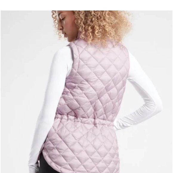 Athleta NWOT Whisper Featherless Vest*light purple - Picture 2 of 7